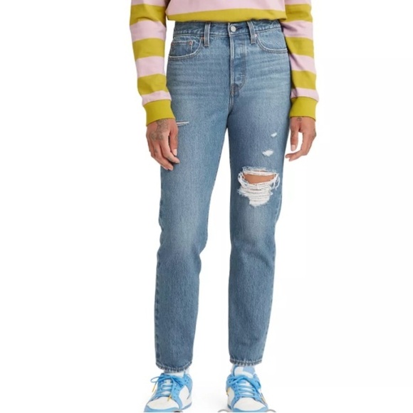 Levi’s Wedgie Icon Fit Ankle Jeans Button-Fly - Picture 1 of 12